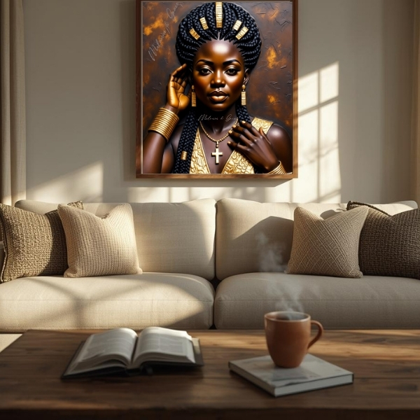 Chosen and Crowned — Black Woman Faith Art 