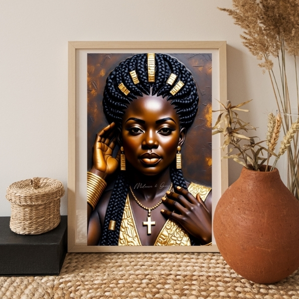 Chosen and Crowned — Black Woman Faith Art 