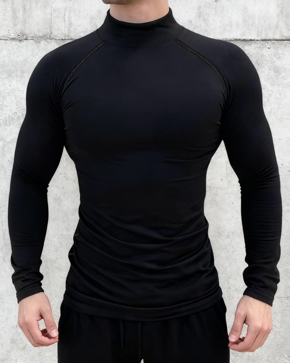 Men's Black Compression Shirt