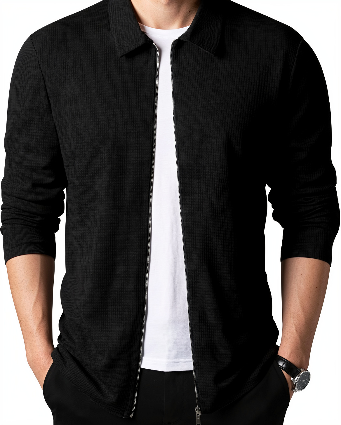 Men's Casual Zip-Up Jacket