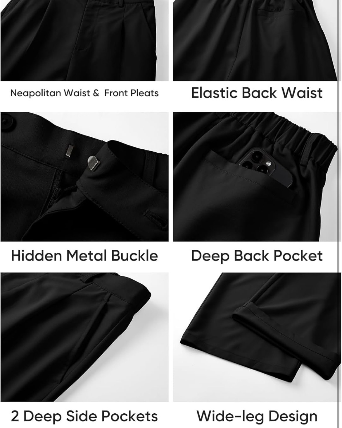 Men's Classic Polo & Wide-Leg Trousers Set