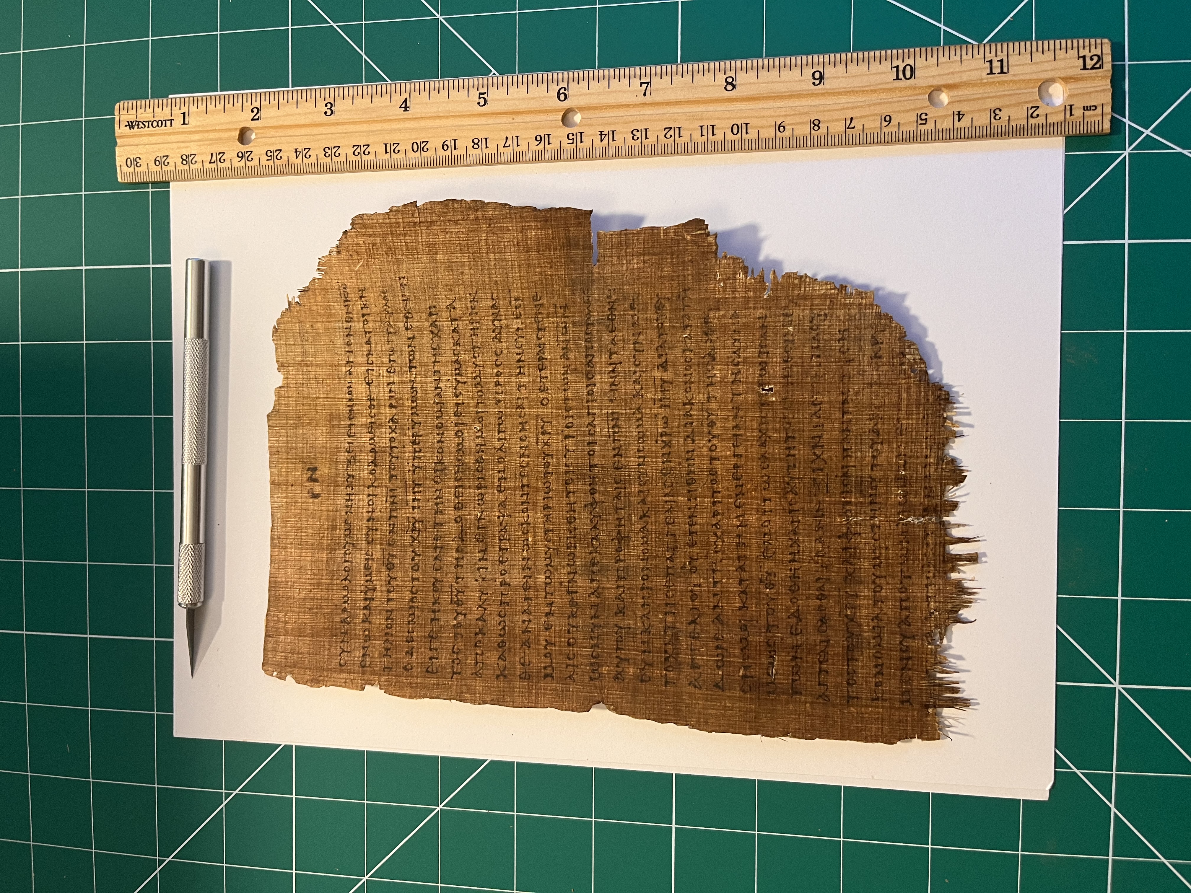 Papyrus 46 (P46) Ephesians 2:21-4:2 Replica - Folio 3 | Front/Back 2-3rd Century Manuscript