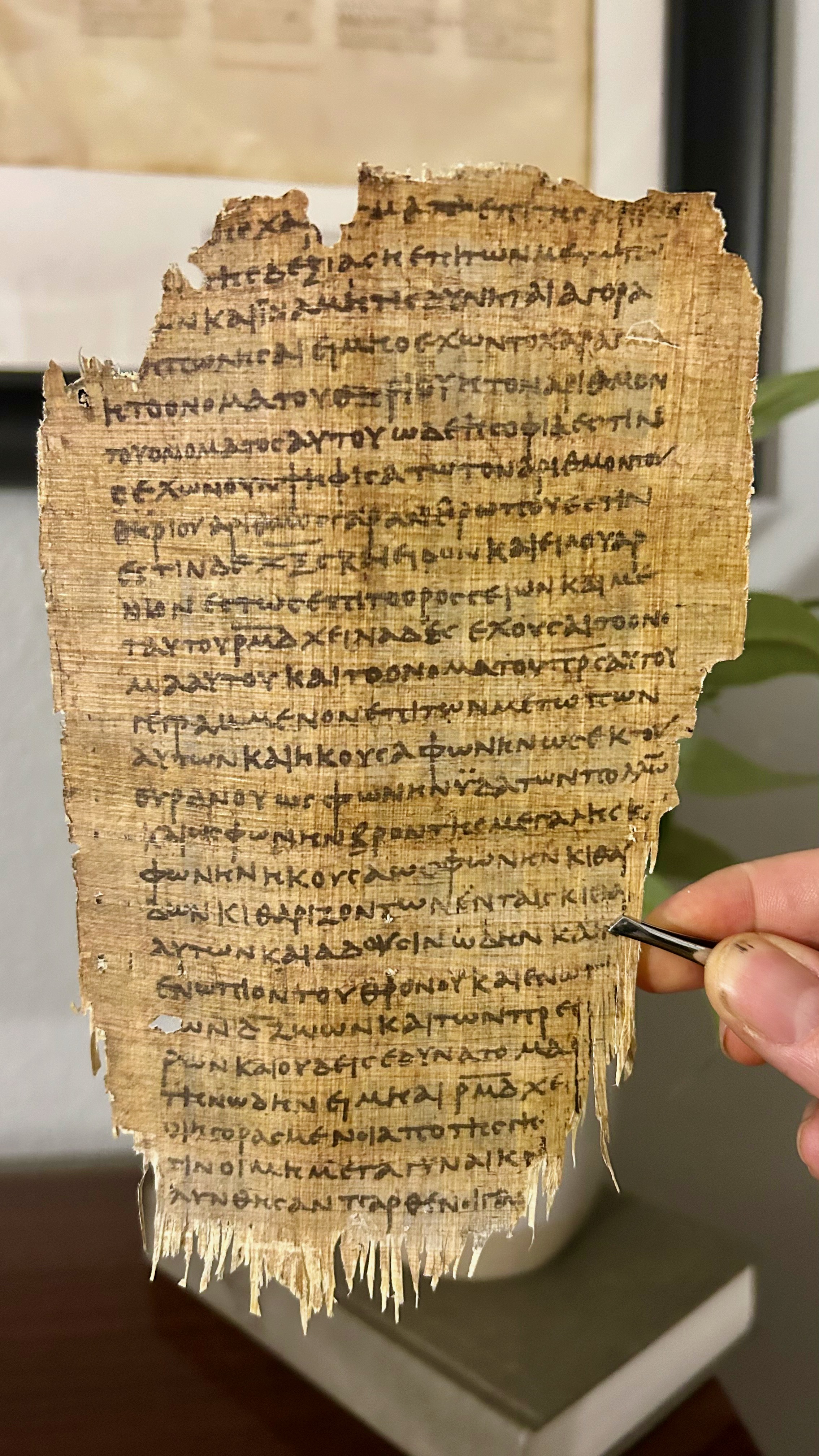 Papyrus 47 Facsimile|Replica– Book of Revelation 666 verse, 3rd Century