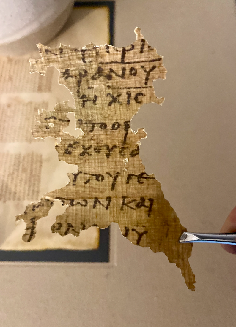 Revelation:  616 Mark of the Beast Variant: Handcrafted replica of Papyrus 115 (𝔓¹¹⁵) Egyptian Papyrus