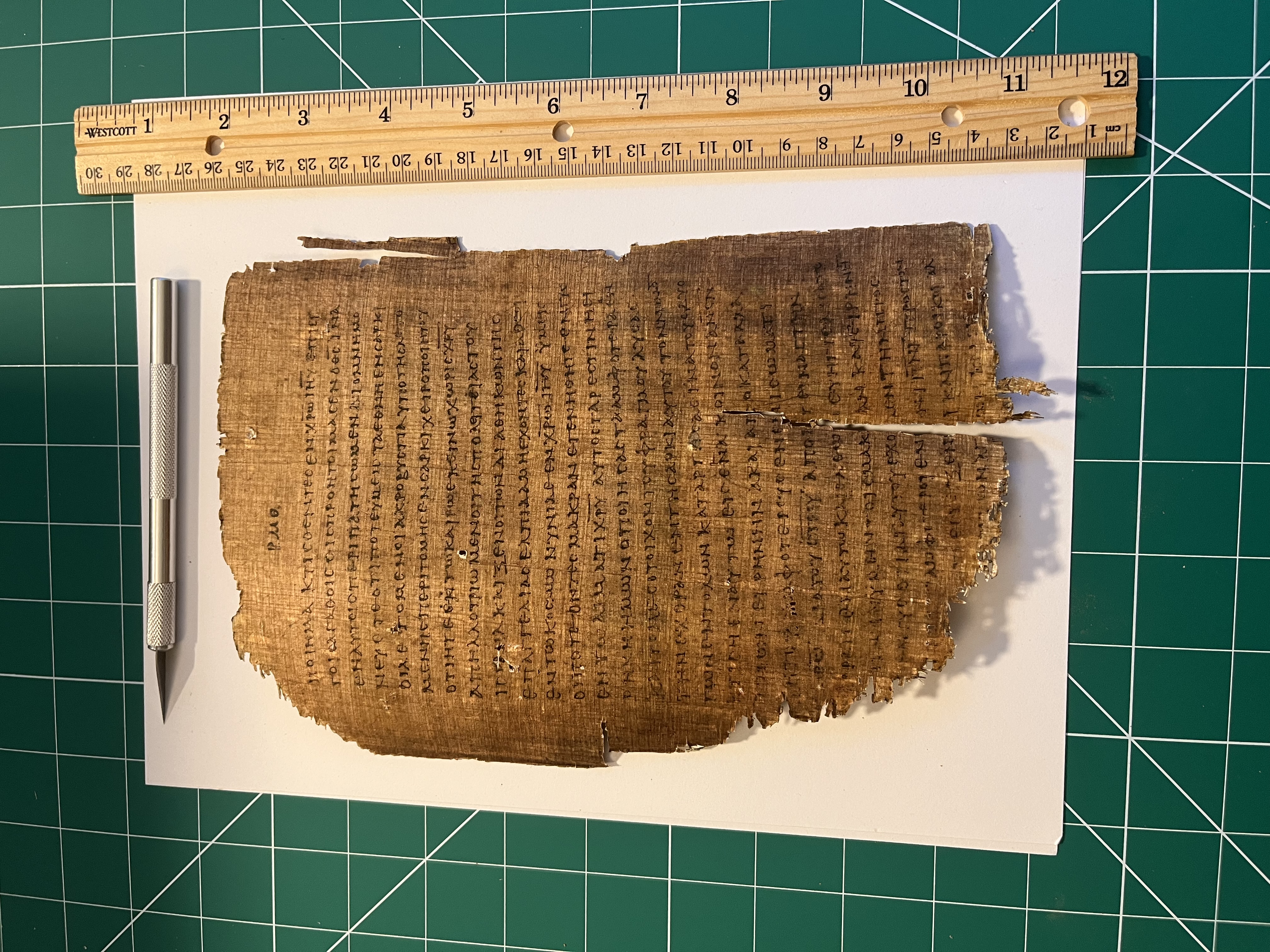 Papyrus 46 (P46) Ephesians 1:21-2-20 Replica | Folio 2 |  Front/Back 2-3rd Century Manuscript