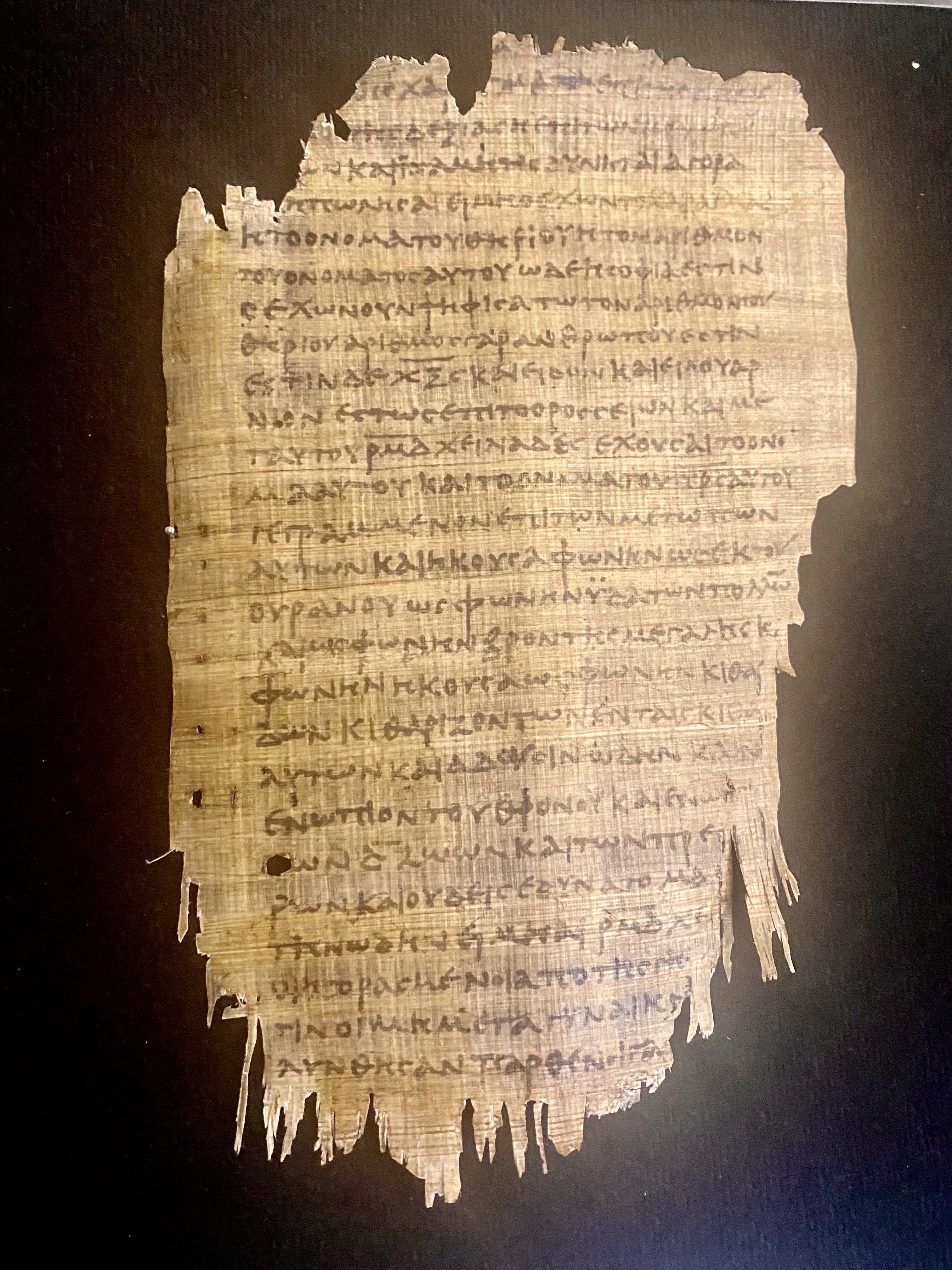 Papyrus 47 Facsimile|Replica– Book of Revelation 666 verse, 3rd Century