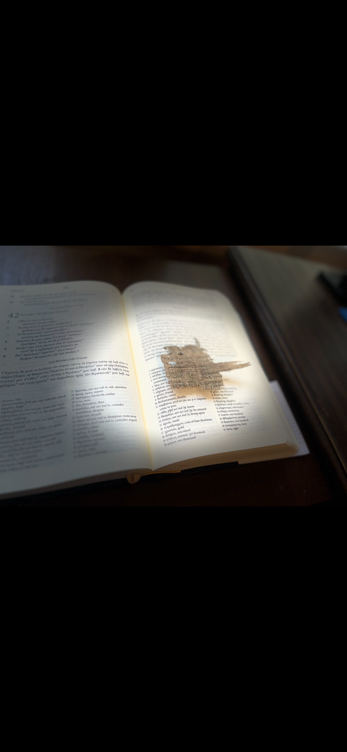 The Lord Blessed Job | Job 42 Papyrus | Oxyrhynchus 3522 Greek Manuscript Replica