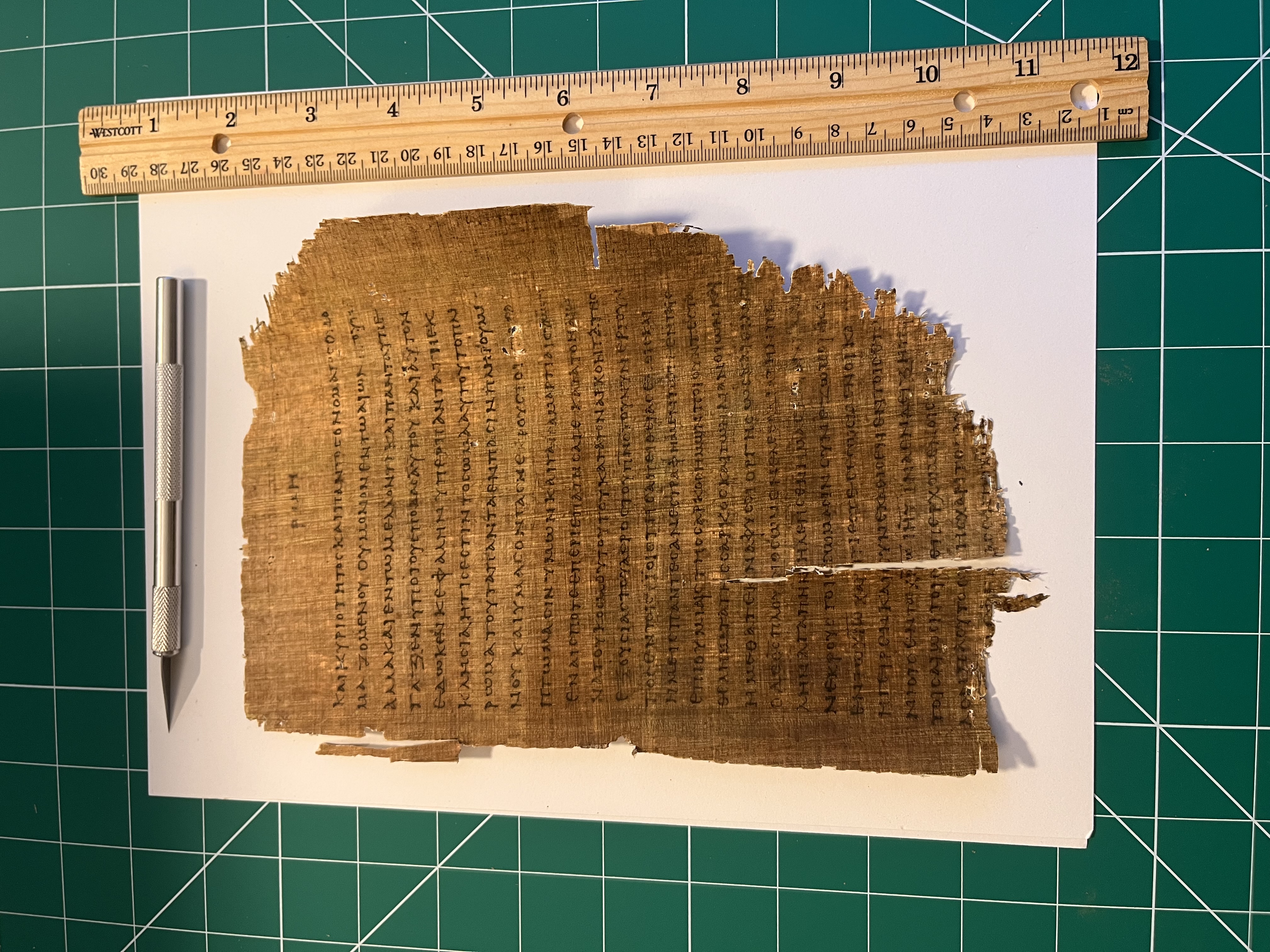 Papyrus 46 (P46) Ephesians 1:21-2-20 Replica | Folio 2 |  Front/Back 2-3rd Century Manuscript