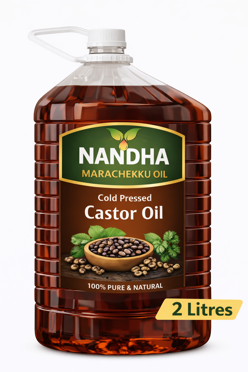Nandha Marachekku Cold Pressed Castor Oil – 2 Litres