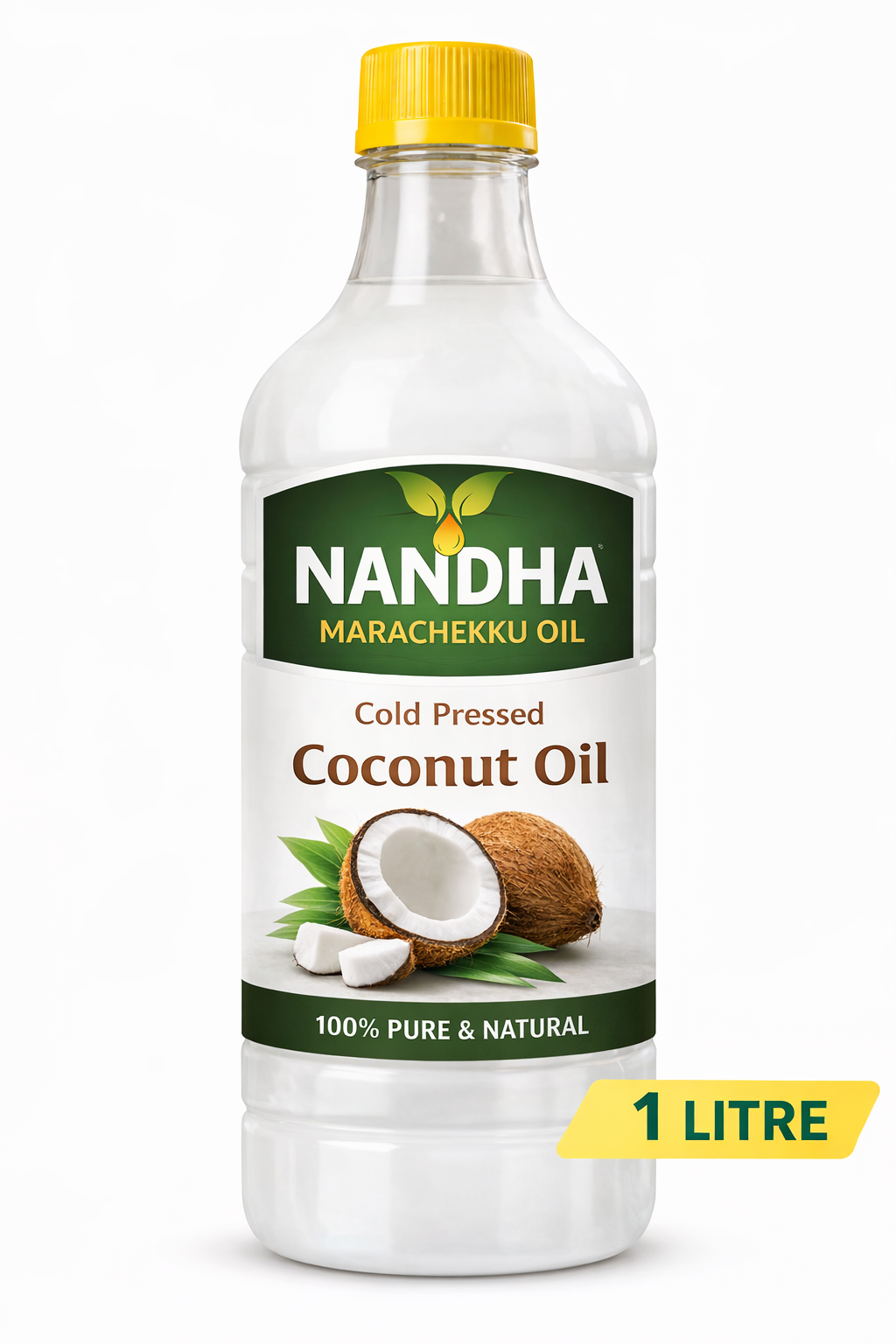 Nandha Marachekku Cold Pressed Coconut Oil – 1 Litre