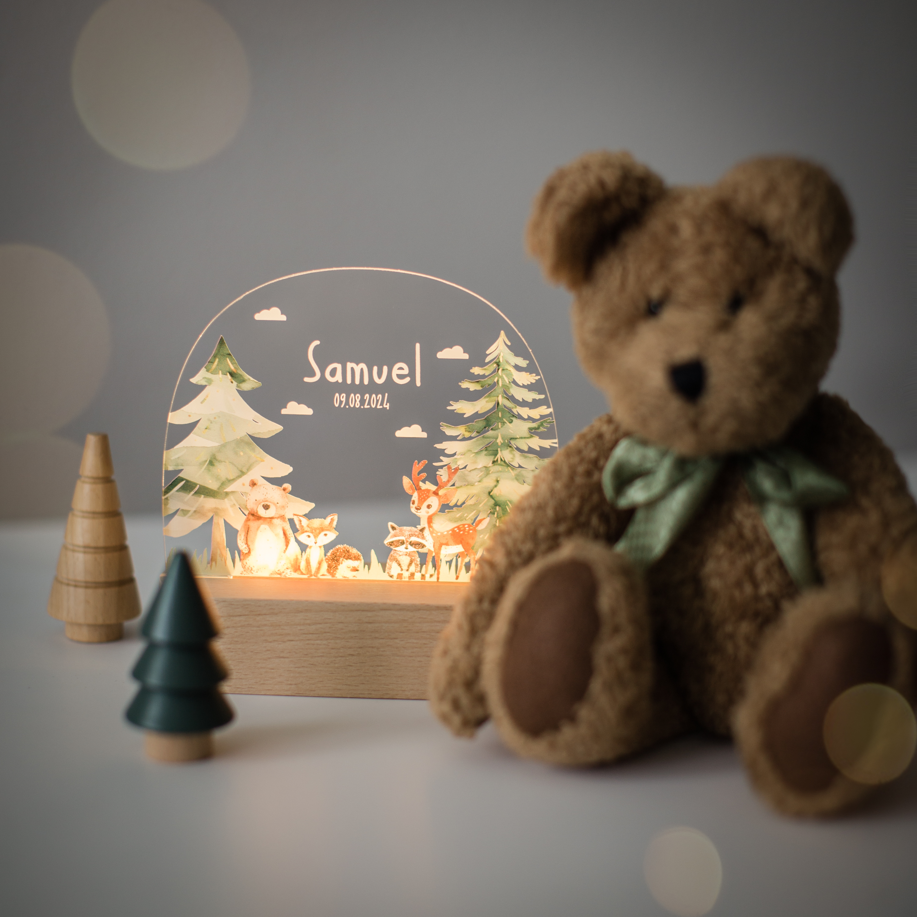 Personalized Baby Animal Night Light