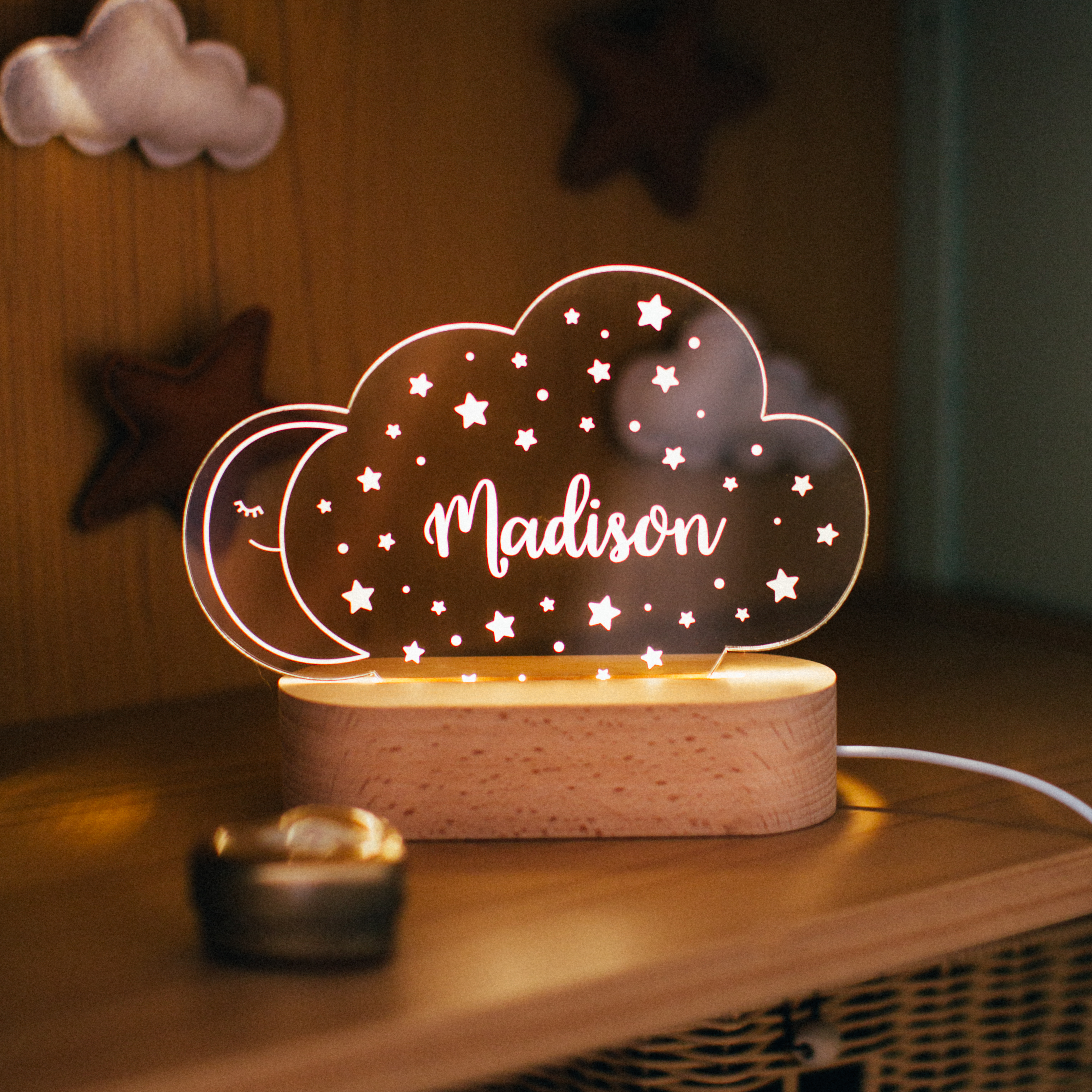 Personalized Cloud Night Light