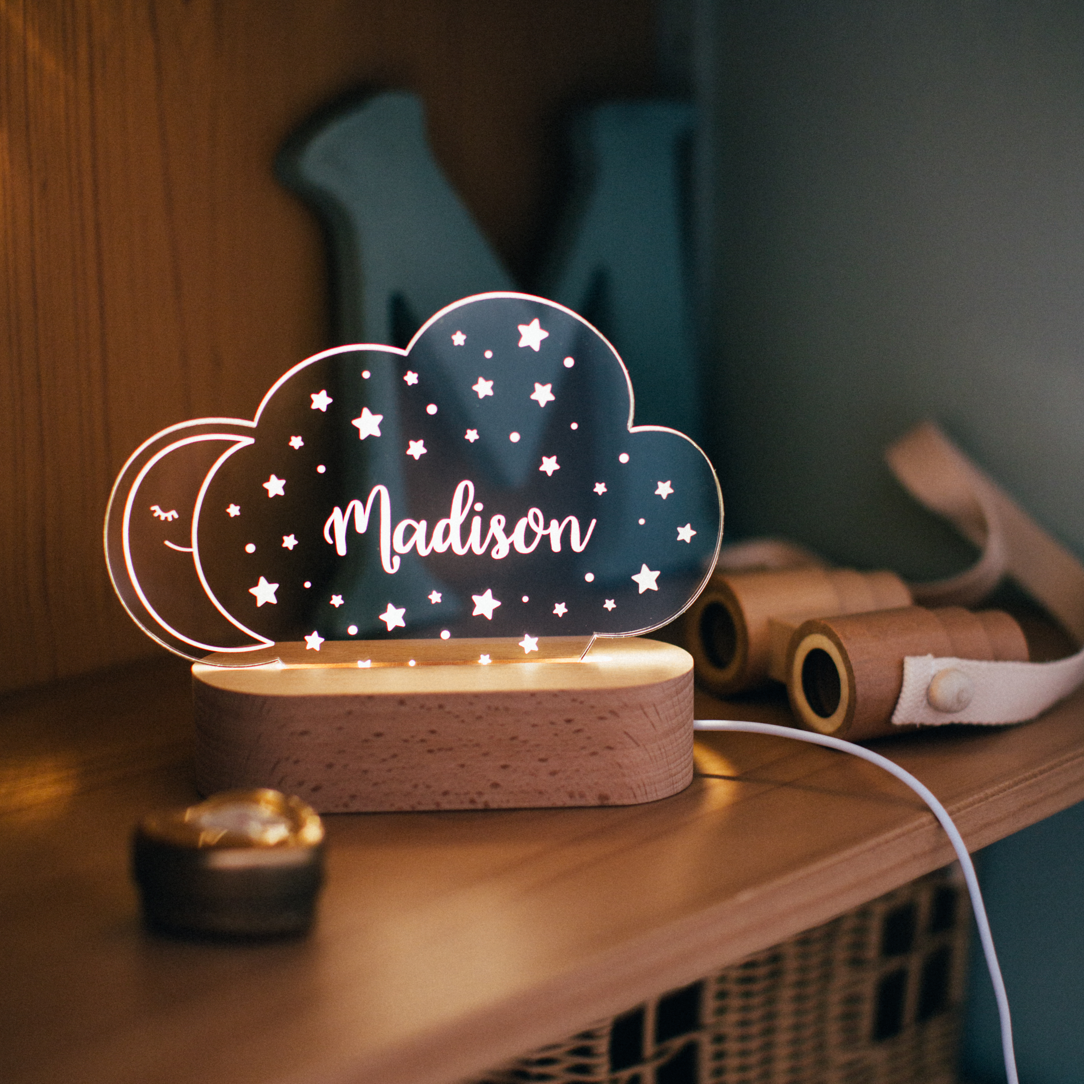 Personalized Cloud Night Light
