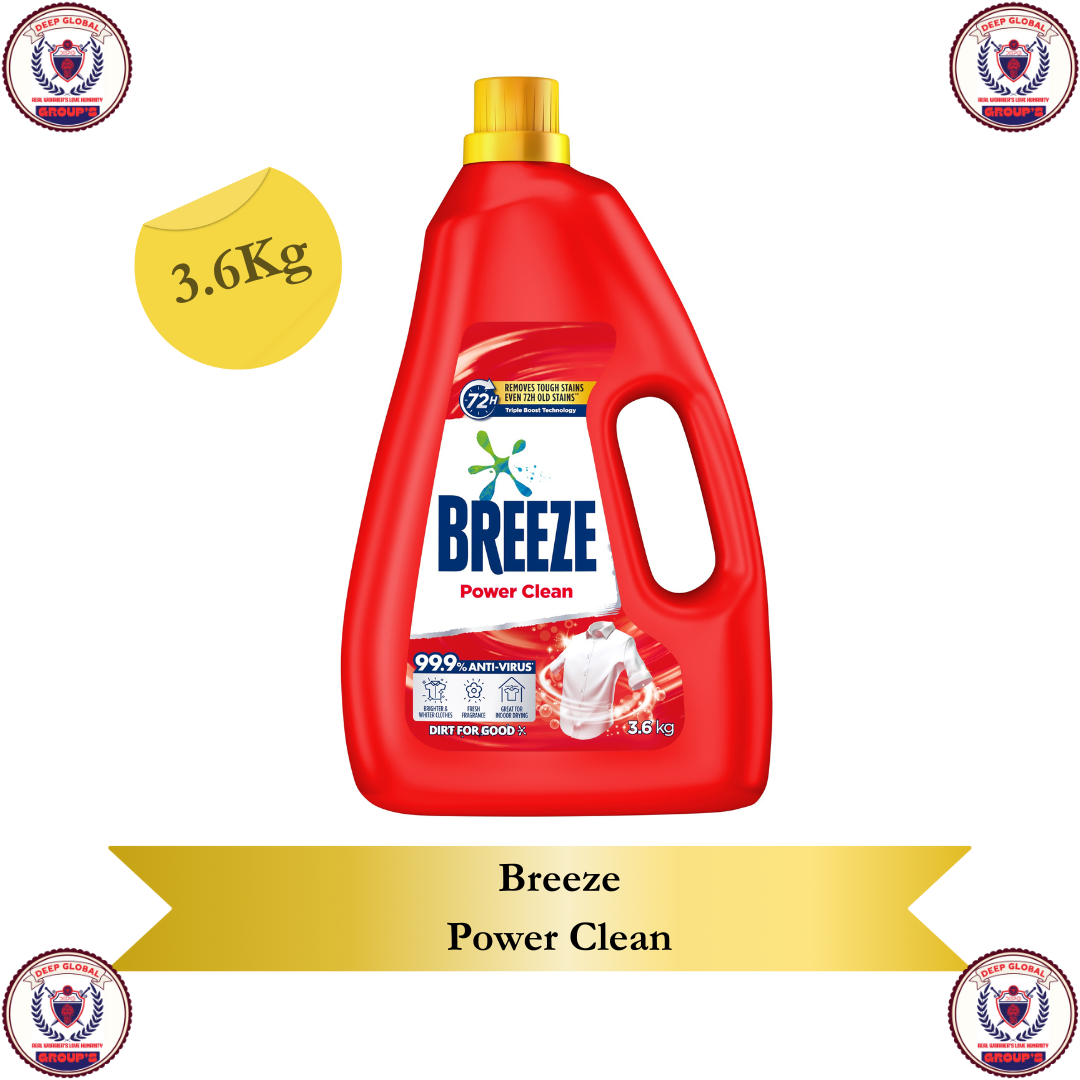 Breeze Power Clean 3.6kg liquid detergent