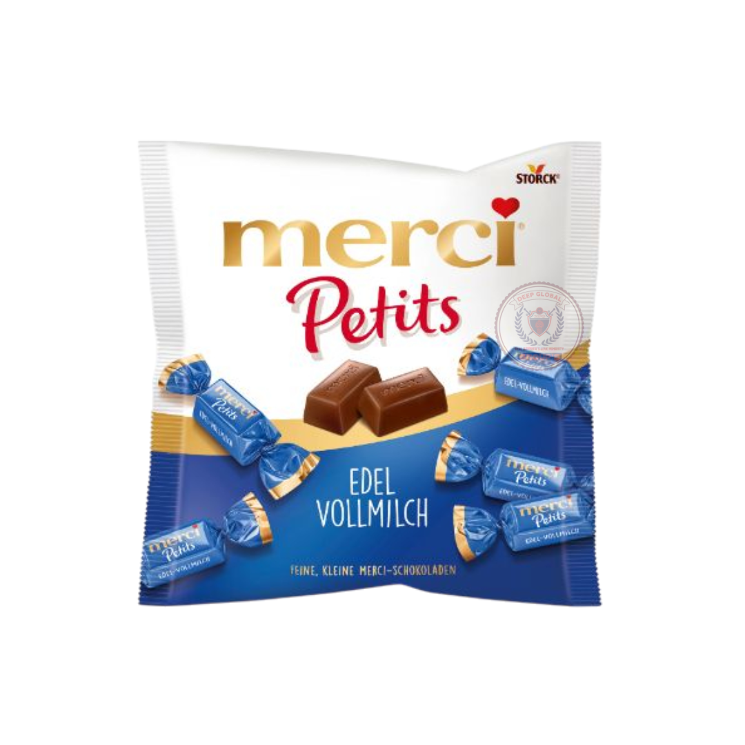 Merci Petits Edel-Vollmilch Milk Chocolate 125g Individually Wrapped High-Quality Snack Gift