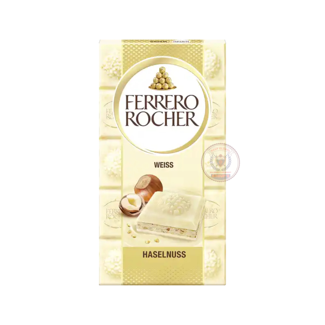 Ferrero Rocher White Chocolate Hazelnut 90g bar