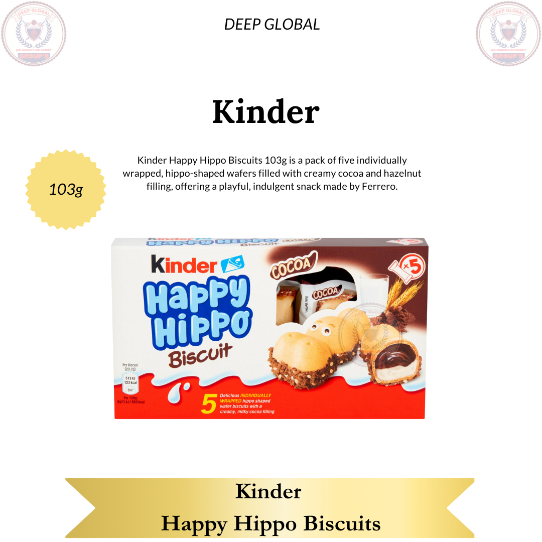 Kinder Happy Hippo Biscuits 103g