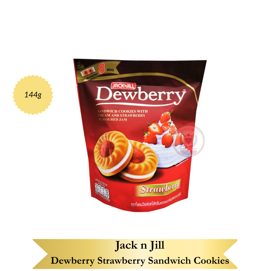 Jack n Jill Dewberry Strawberry Sandwich Cookies 144g