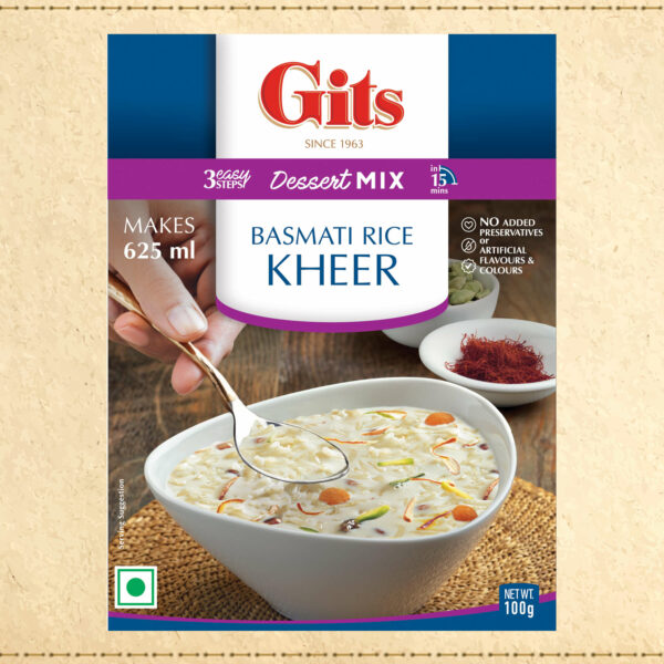 Gits Basmati Rice Kheer (Instant mix 100g pack of 1)