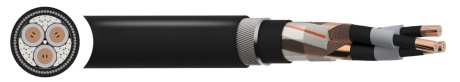 BS 6622 XLPE MDPE 6.35/11 (12)kV Armoured Power Cable for Underground & Direct Burial SWA Copper Conductor, IEC 60502-2 Compliant
