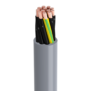 Kabel Kontrol Fleksibel H05VV5-F (NYSLYÖ-JZ) 300/500V Tahan Minyak & Bahan Kimia untuk Mesin dan Sistem Otomasi Industri