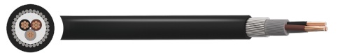 Kabel Listrik BS 5467 Tembaga Multicore SWA PVC 0,6/1kV Kabel Daya Berlapis Baja untuk Instalasi Bawah Tanah & Industri