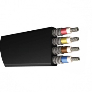 Kabel Overhead Catenary BS 6708 Type FS4 640/1100V Kabel Daya Fleksibel Berpelindung Tembaga dengan Selubung Chloroprene Tugas Berat