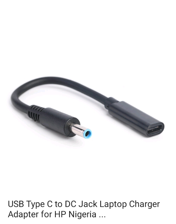 USB Type-C to DC Jack Charger Adapter