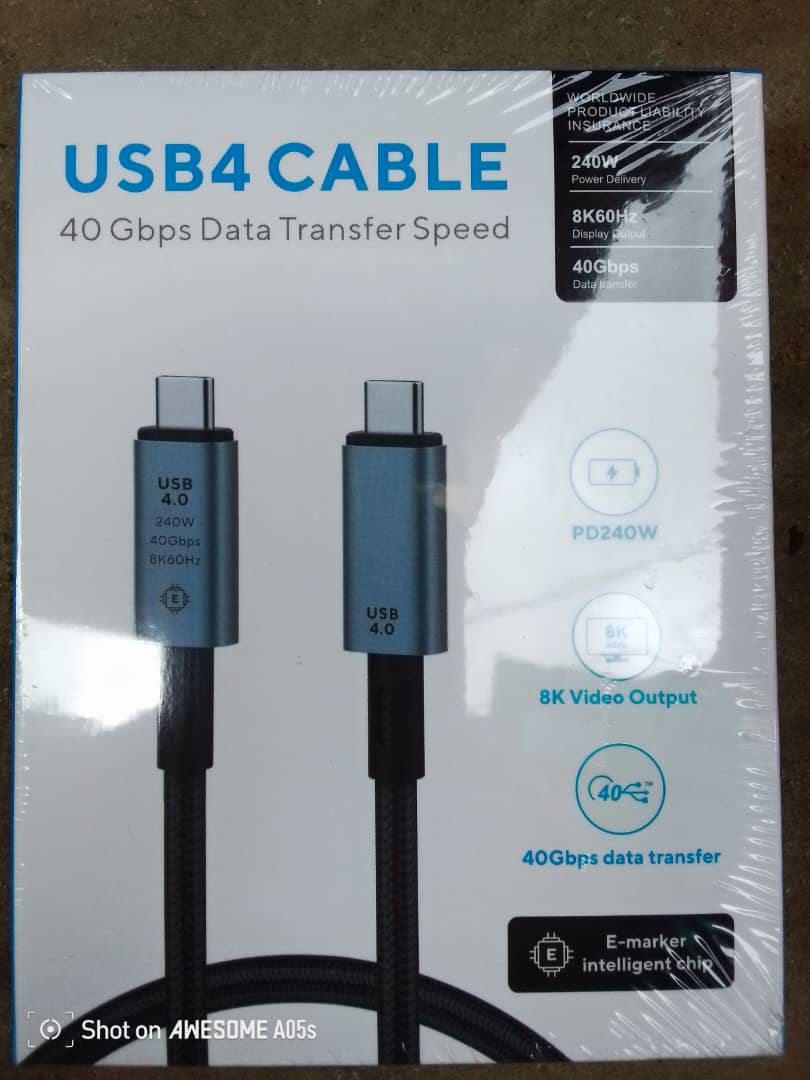 USB4 Cable 40Gbps