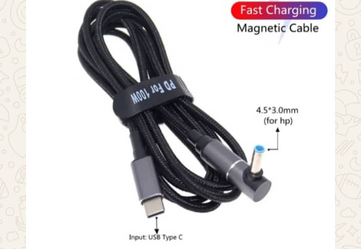 100W USB Type-C Magnetic Fast Charging Cable