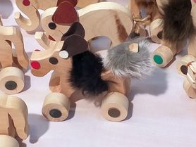 Zwierzątka z drewna