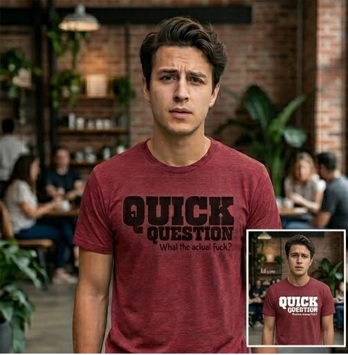 The "Quick Question" Collection Tee