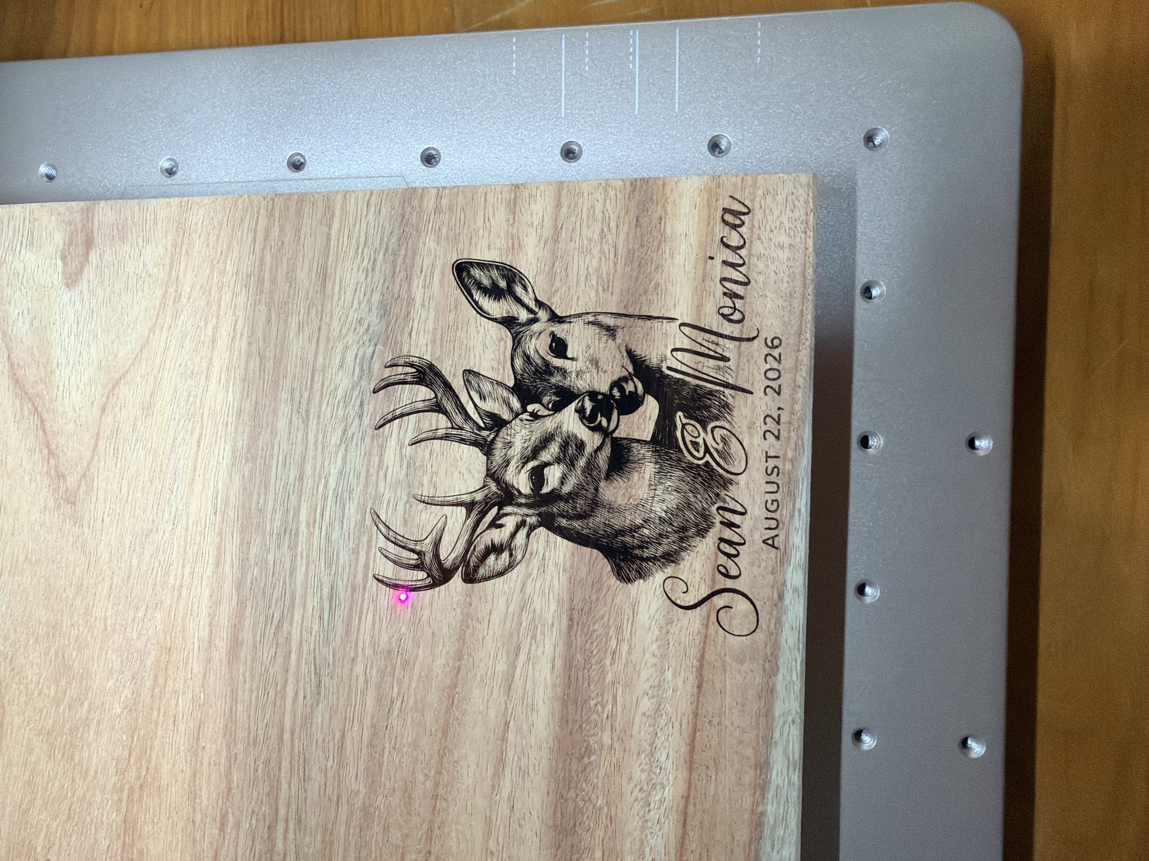 Custom Hand-Engraved Heirloom Cutting Board