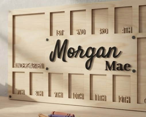 The "Keep Your Kid's Crap Organized" School Years Frame