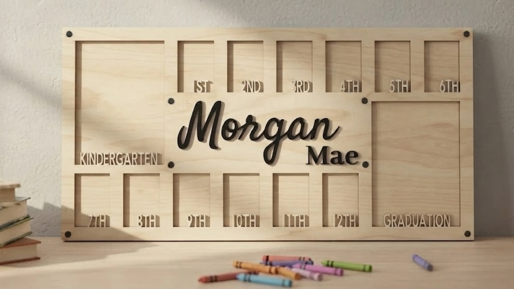 The "Keep Your Kid's Crap Organized" School Years Frame