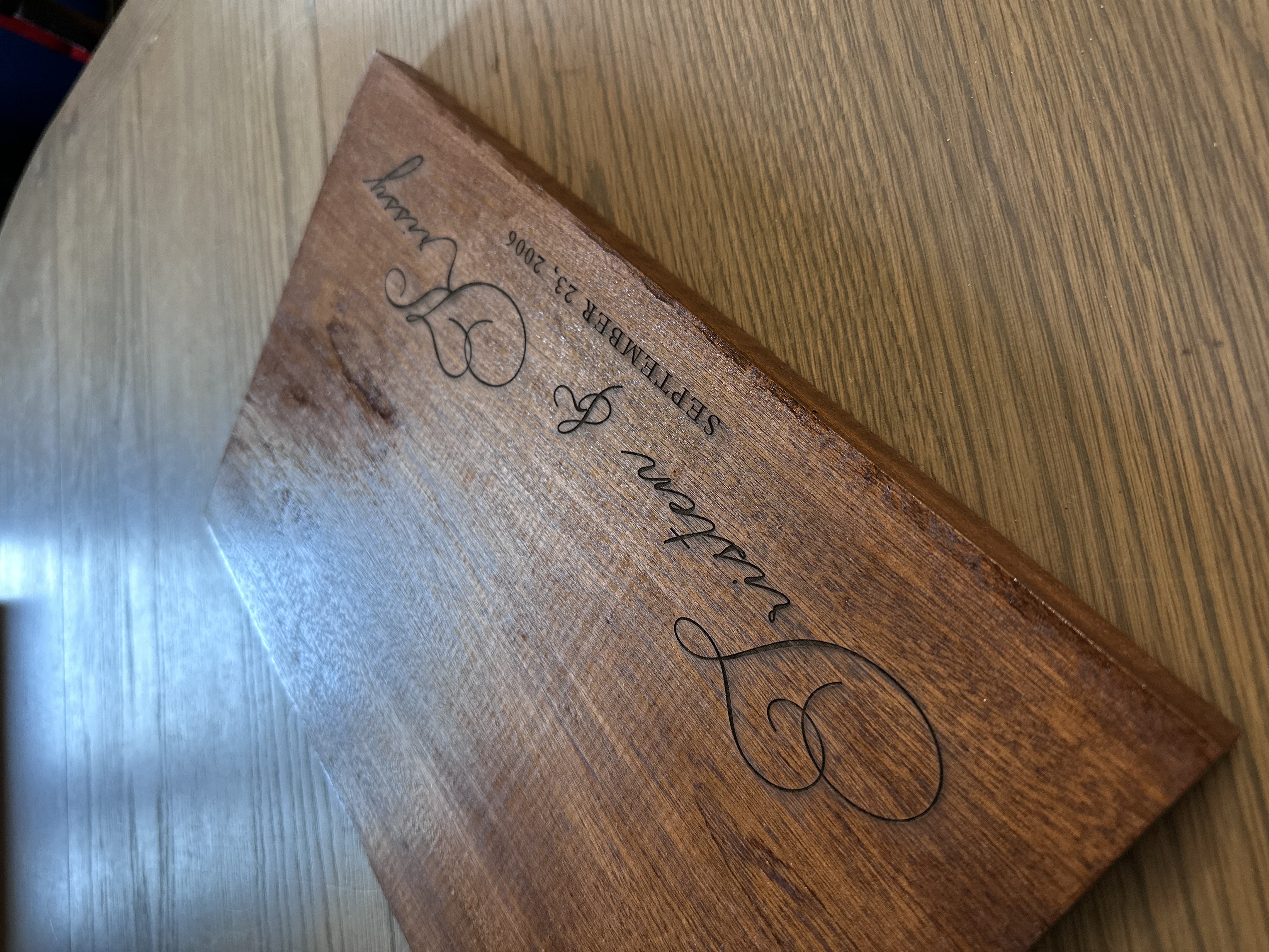 Custom Hand-Engraved Heirloom Cutting Board
