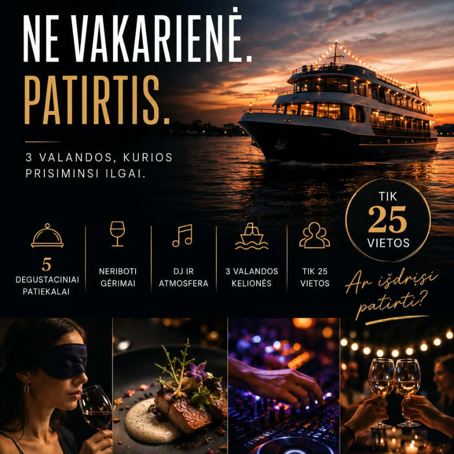 Vakarienė su kruizu Nerimi