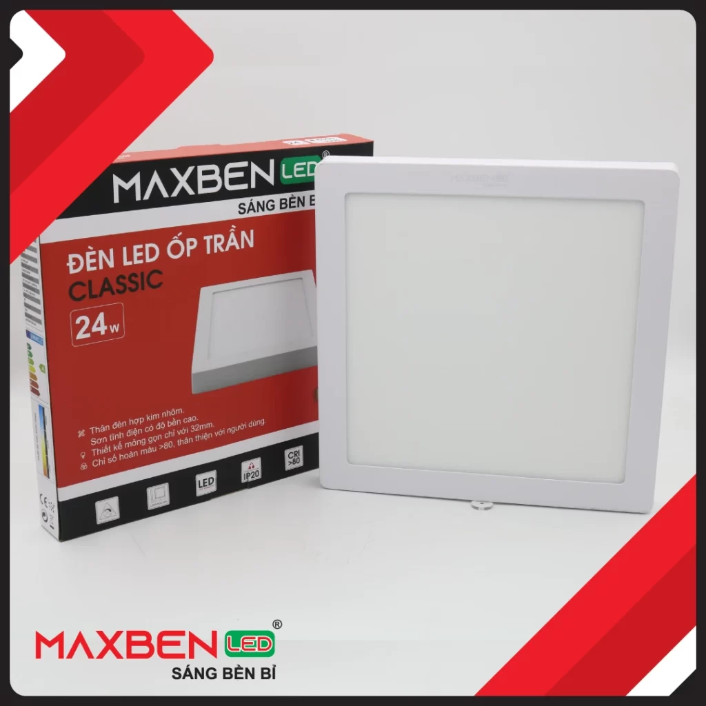 Đèn LED ốp trần Classic Maxben
