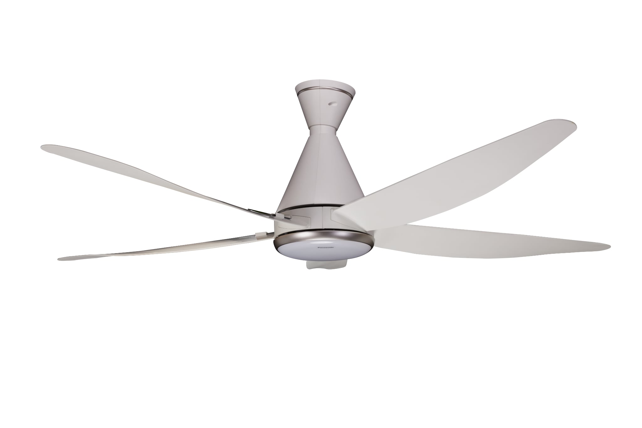 Quạt trần 5c, động cơ DC, màu trắng, đèn LED, remote