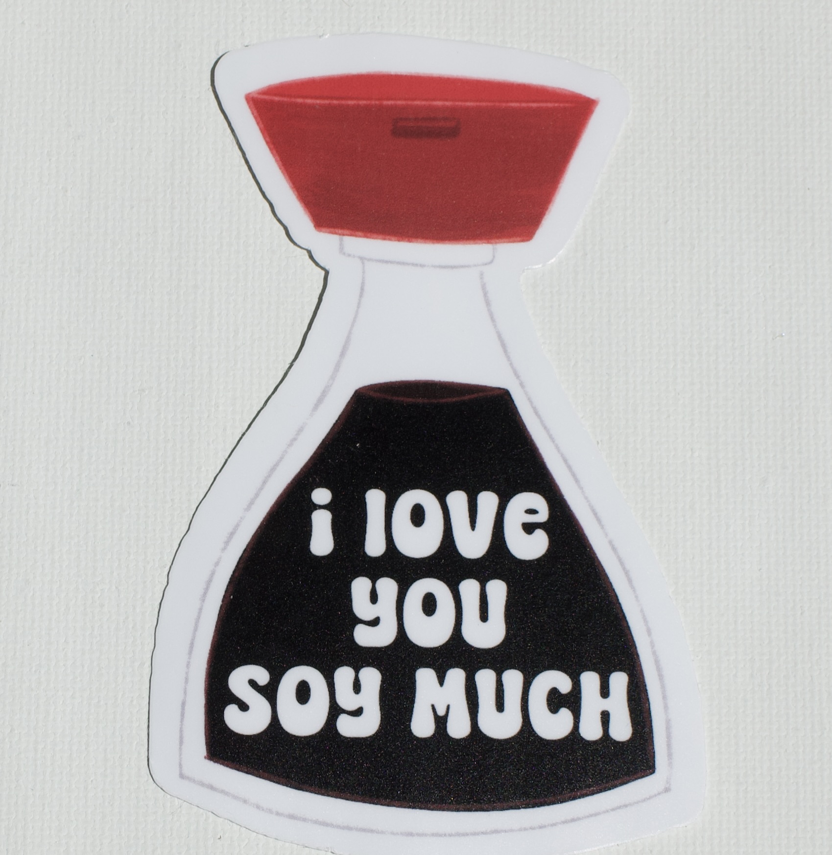 I Love You Soy Much Sticker