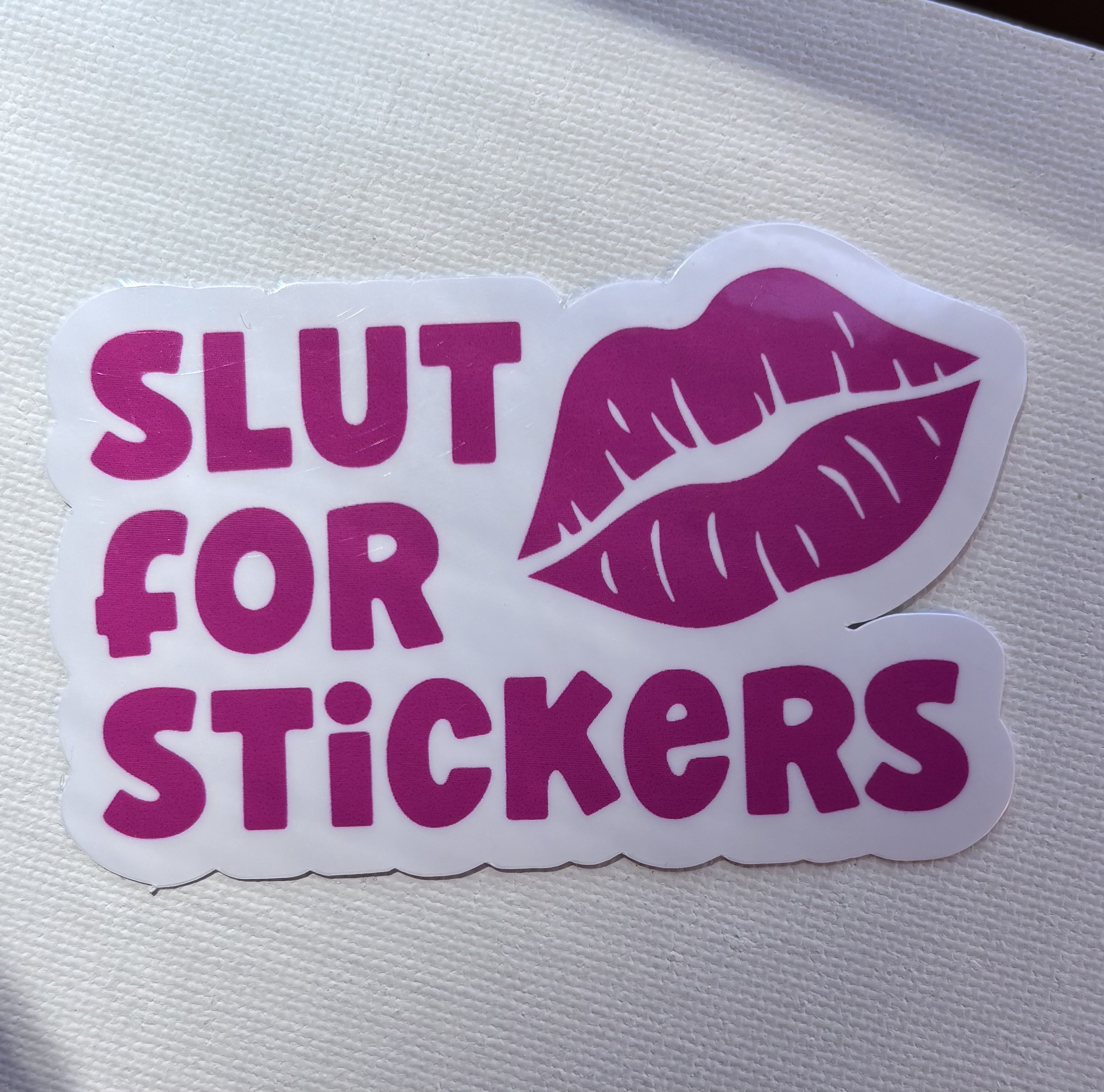 Slut For Stickers Sticker