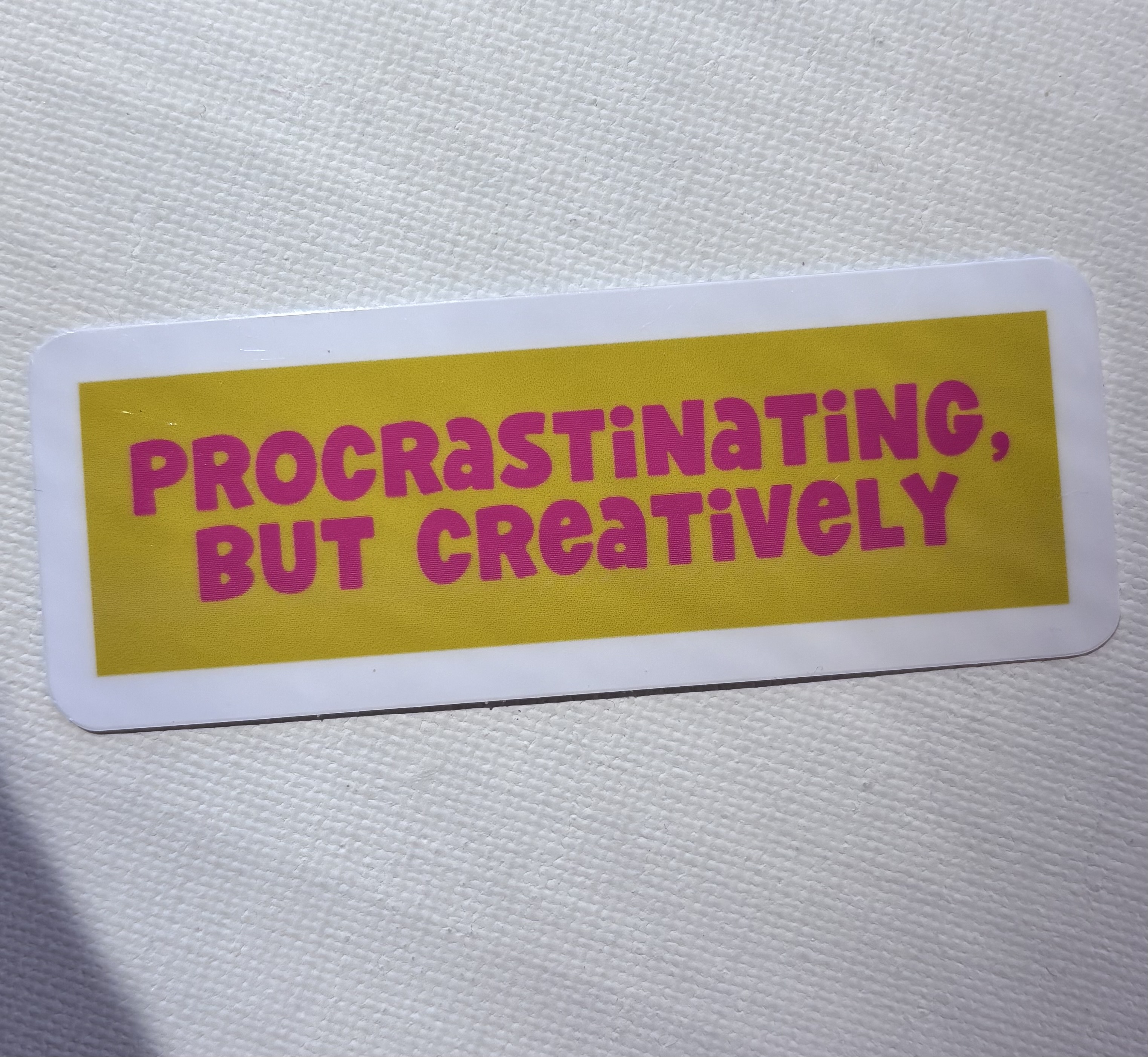 Procrastinating But Creatively Sticker