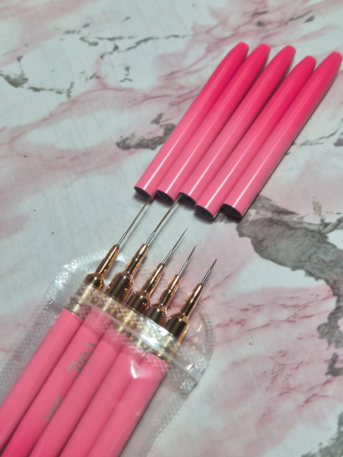 Pinceles liner x5 para decoración