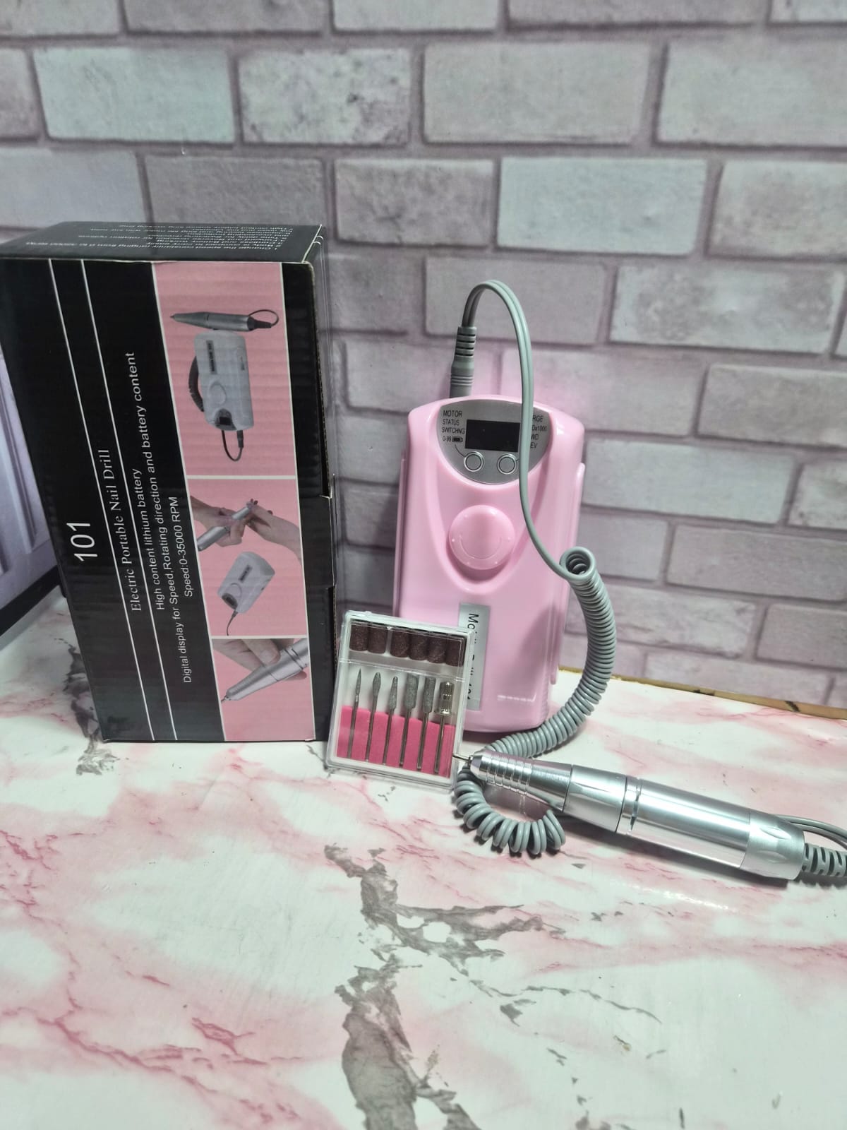 Torno eléctrico para uñas Mobie Drill 101 35.000 rpm