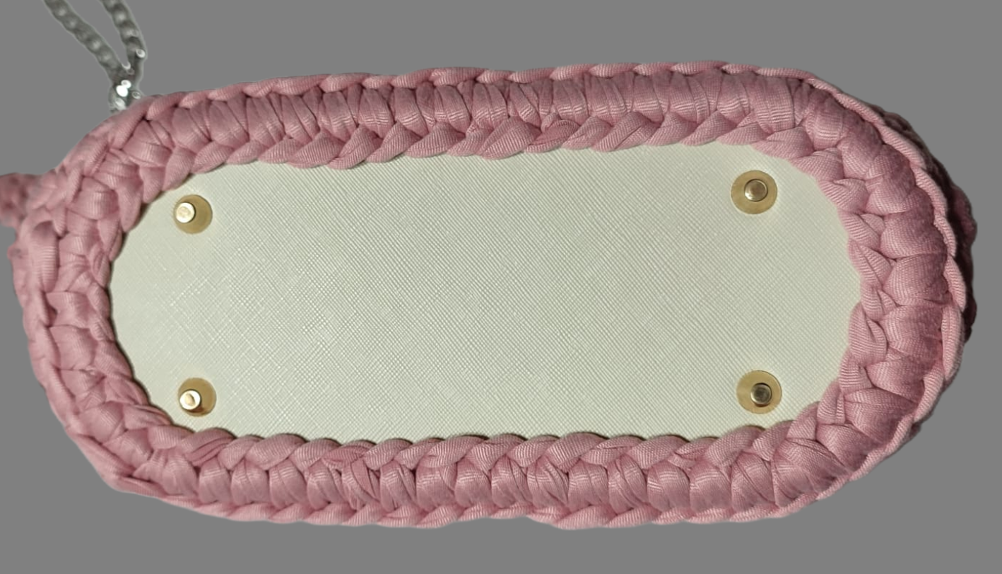 Bolso de trapillo rosa