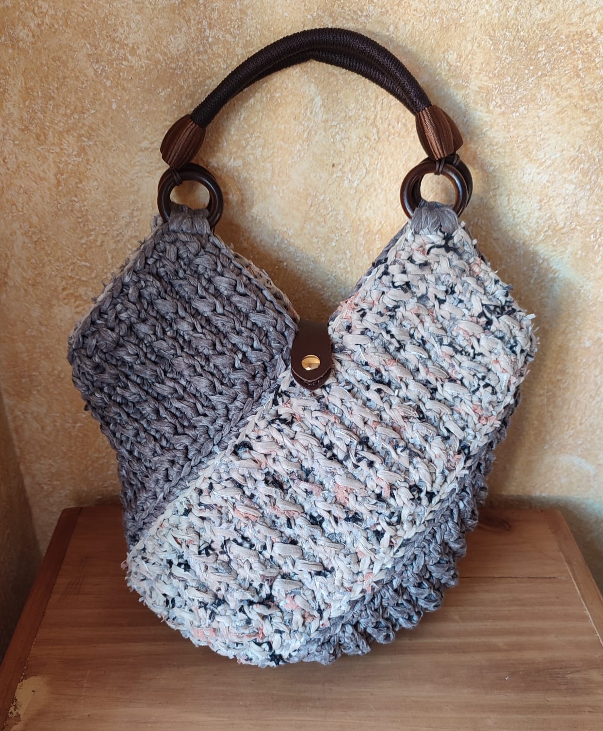 Bolso de Crochet Topo y Jarapa 