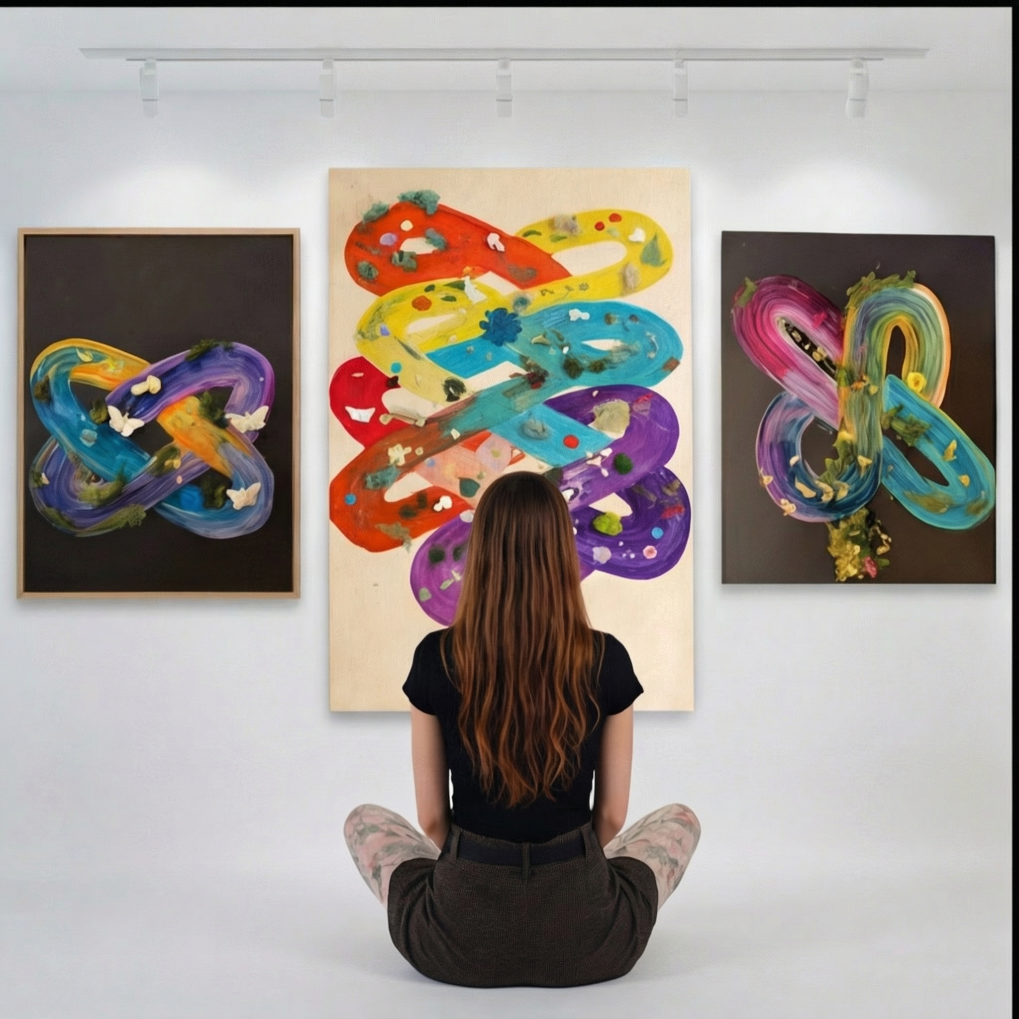 Rainbow Infinity Abstract Canvas