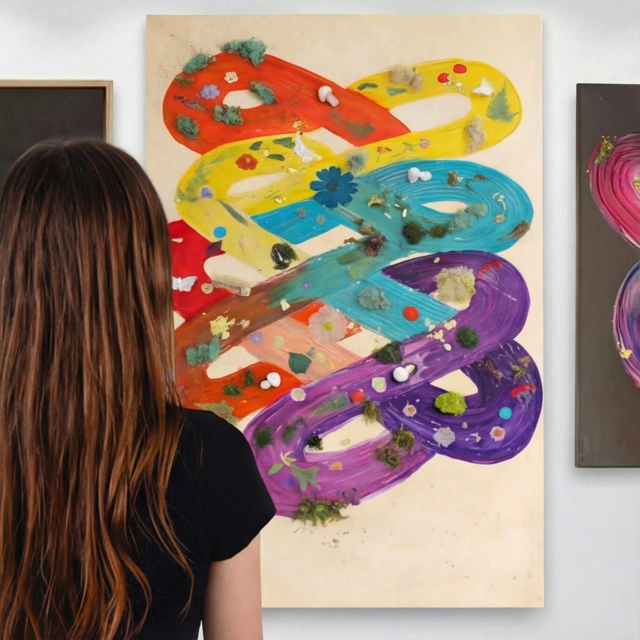 Rainbow Infinity Abstract Canvas