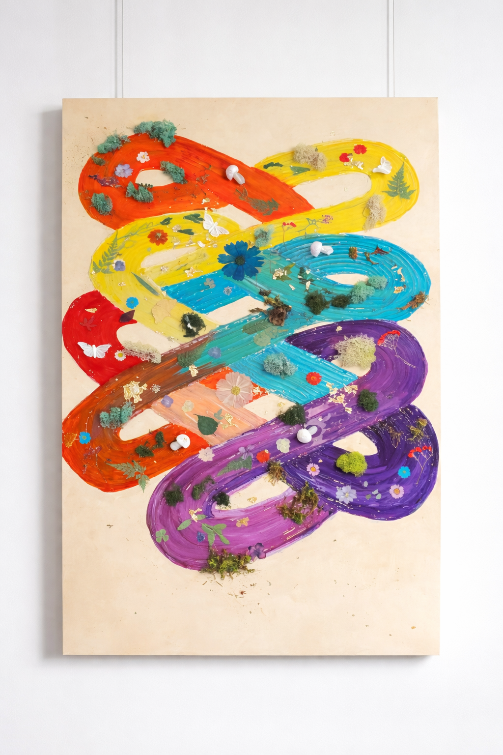 Rainbow Infinity Abstract Canvas