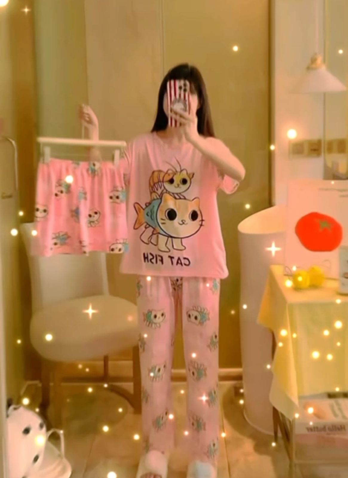 Pijama de caricatura con estampado de animal